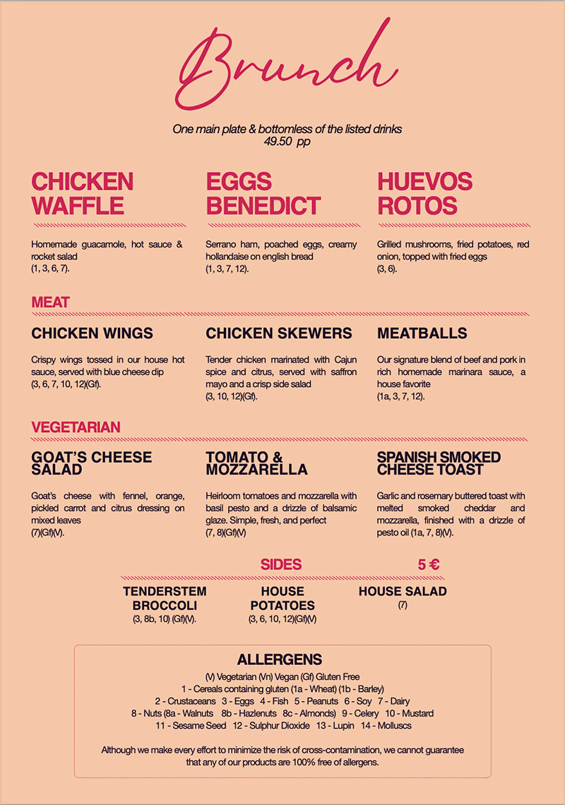 Where can I find the best bottomless Brunch in Dublin? Check out our menu at the Chelsea Drugstore in Dublin's City Center we have a menu to suit all tastes with delicious meat fish and vegetarian options paired with our bottomless drinks menu